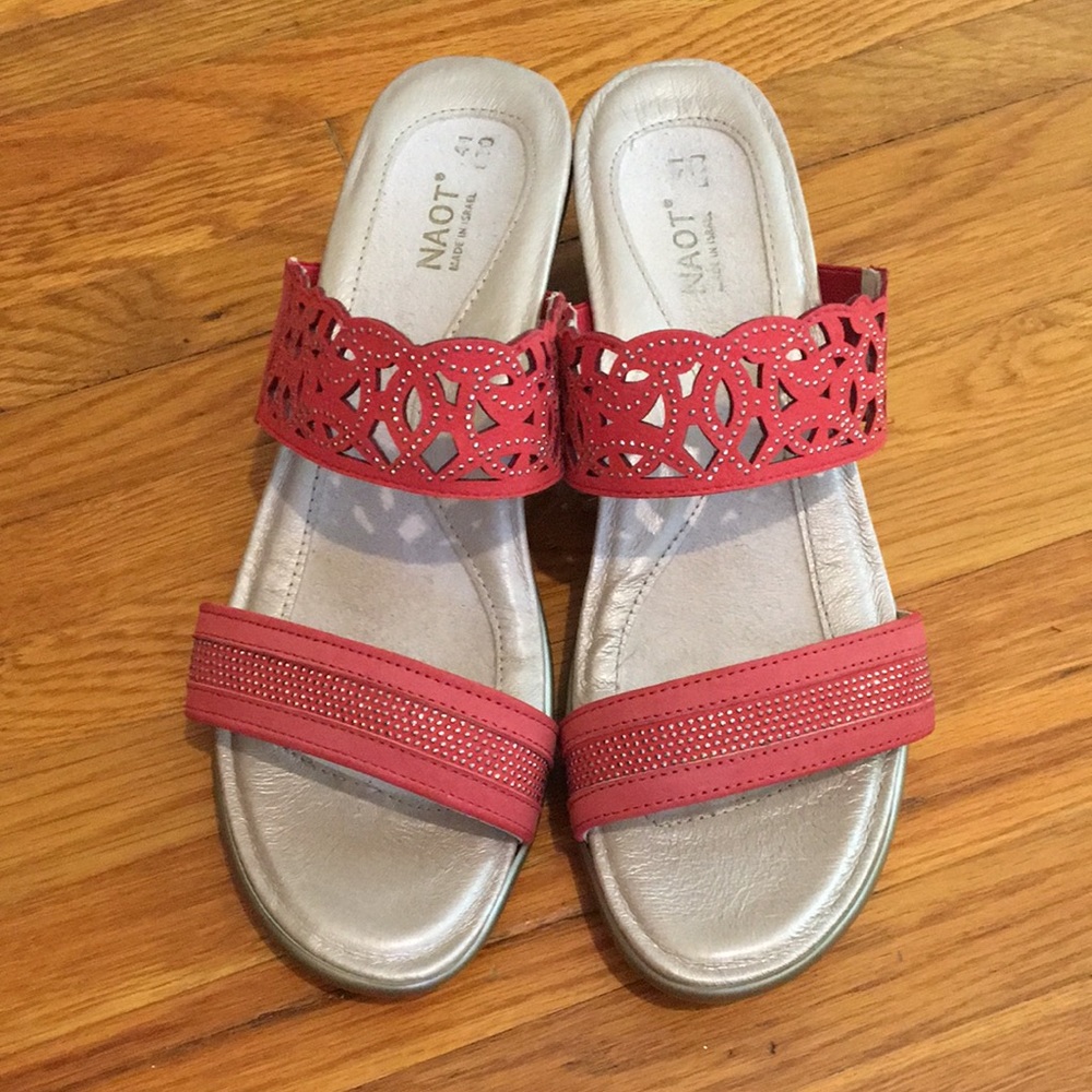 NAOT Size 10 Red Sandals